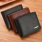 1pc Men's PU Leather Wallet, Large Capacity And Multiple Card Slots, Can Store Large Bills, Simple Coin Pocket, Credit Card, Bank Card, ID Card Photo Slot, Business Casual Style, An Ideal Gift For Men's Birthday Or Partner