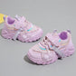 Girls Sport Shoes Children's Spring Autumn Shoes 2024 New Korean Version Casual Sneakers Soft Sole Running Shoes For Girls