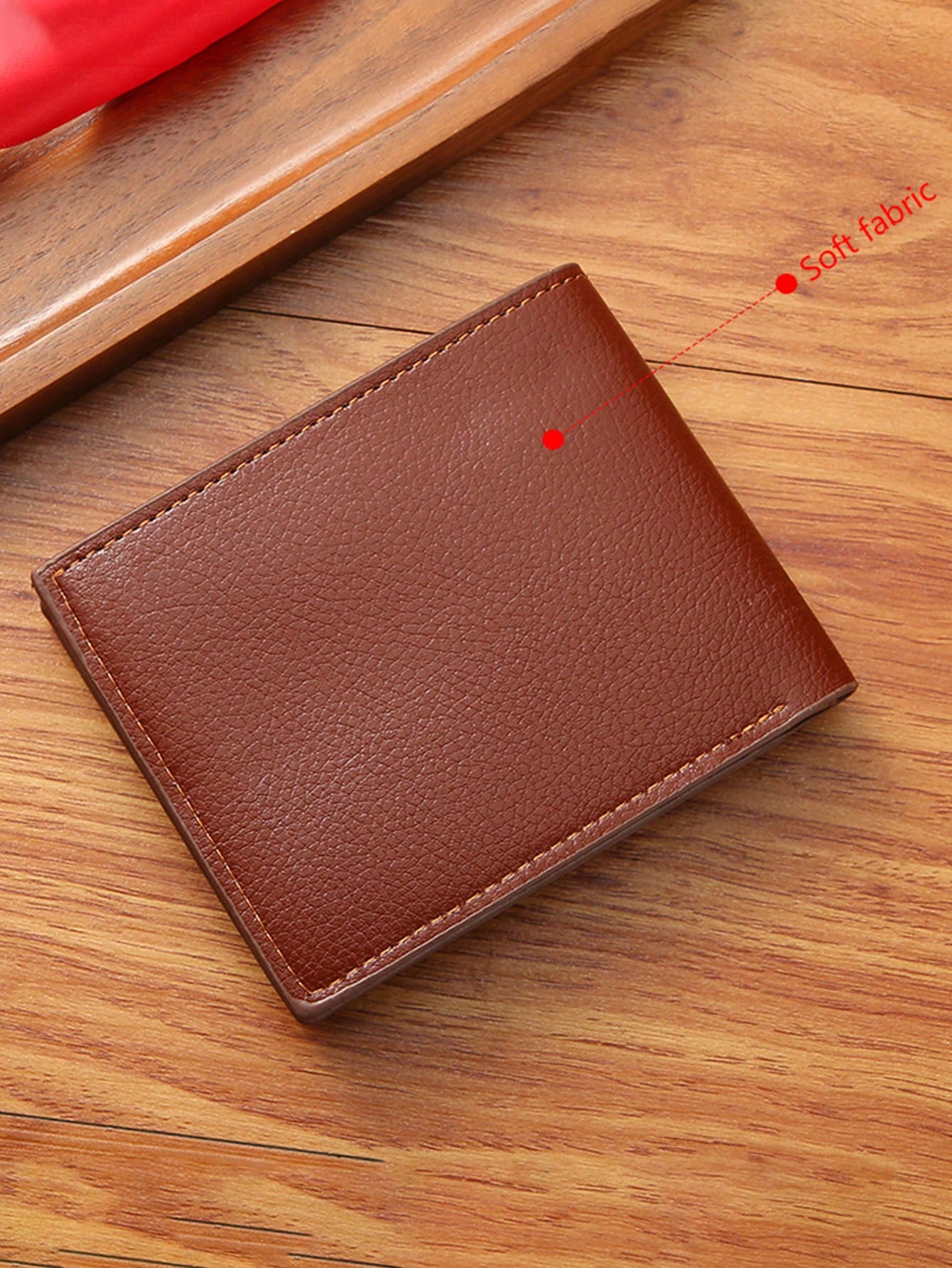 1pc Men's PU Leather Wallet, Large Capacity And Multiple Card Slots, Can Store Large Bills, Simple Coin Pocket, Credit Card, Bank Card, ID Card Photo Slot, Business Casual Style, An Ideal Gift For Men's Birthday Or Partner