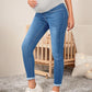 Maternity High Waist Ripped Skinny Jeans