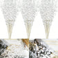 1pc/3pcs/6pcs-Artificial Glitter Holly Berry Stem Ornaments, Berry Picks Branches Glittery Bead Sticks For Christmas Tree Decorations Wreath Vase And Home Decor, White Living Room Kitchen Bedroom Garden Decoration, White Berry Branches Glitter Bead Sticks