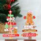 2pcs-Christmas Decoration Set,Christmas Wooden Ornaments,Festive Desktop Idea With Wooden Mini Christmas Tree And Gingerbread Man Display, Wooden Christmas Hanging,For Christmas Festival Decorations,Christmas