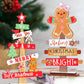 2pcs-Christmas Decoration Set,Christmas Wooden Ornaments,Festive Desktop Idea With Wooden Mini Christmas Tree And Gingerbread Man Display, Wooden Christmas Hanging,For Christmas Festival Decorations,Christmas