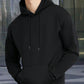 Men's Casual Spring Autumn Regular Fit Long Sleeve Pocket Hoodie Solid Color Basic Style Sweatshirt Outerwear