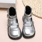 Autumn New Children Shoes Flat High-Top Girls Roman Shoes Middle