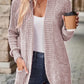 EMERY ROSE Women's Casual Knitted Ribbed Thin Jacket For Autumn