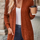 EMERY ROSE Women's Casual Knitted Ribbed Thin Jacket For Autumn