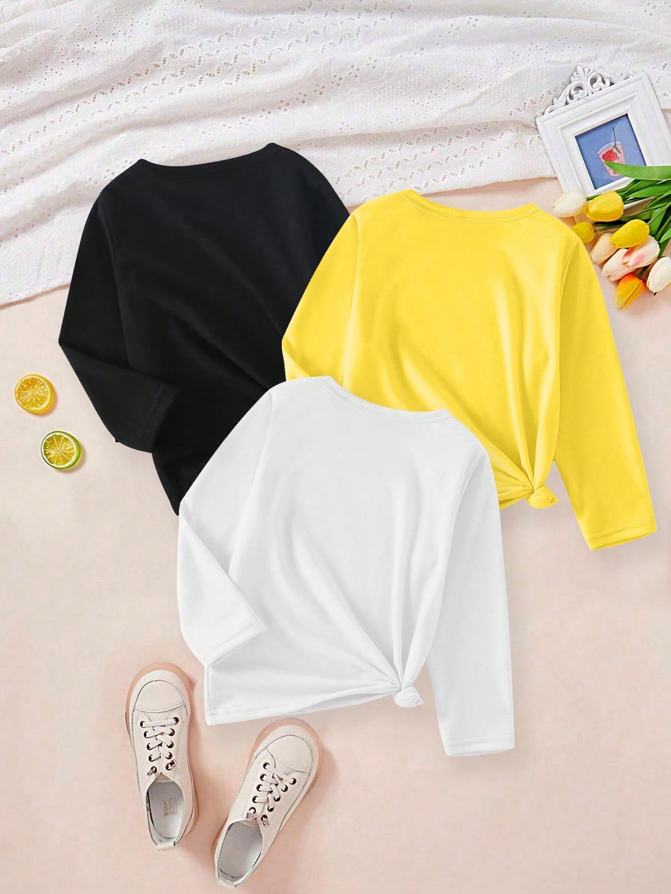 3pcs/Set Girls Casual Cute Butterfly