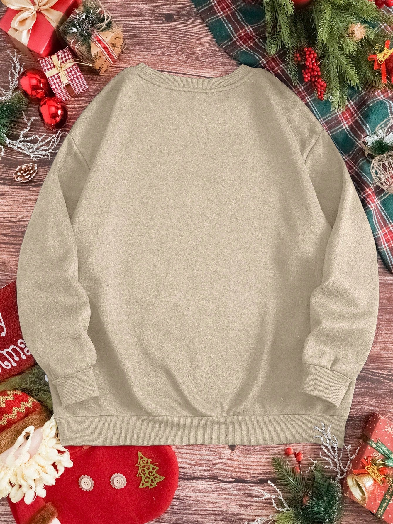 EZwear Crew Neck Christmas Themed Tree