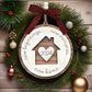 2024-2025 New Year Christmas New Home New Memories Wooden Home Holiday Decoration, Creative First Christmas Ornament For New Home, Christmas Gift Pendant, Ideal Holiday Gift