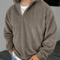 Men's Casual Stand Collar Half Zip Pullover Sweatshirt