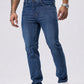 Men's Casual Straight Stretch Jeans,  Denim Material