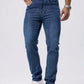 Men's Casual Straight Stretch Jeans,  Denim Material