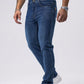 Men's Casual Straight Stretch Jeans,  Denim Material