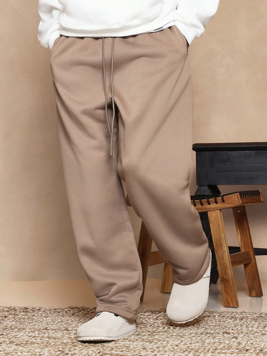 SUMWON Straight Fit Essential Drop Crotch Jogger