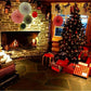 6pcs Christmas Decoration Paper Fan Set, Christmas Decor, Halloween, Halloween Decoration