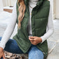 Raffinéa Plain Sleeveless Front Zip Simple Casual Puffer Vest