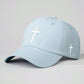 1pc Embroidered Cross Adjustable Baseball Cap Unisex Outdoor Sun Protection Casual Hat For Spring Autumn Travel Beach Vacation, Y2K Style