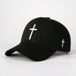 1pc Embroidered Cross Adjustable Baseball Cap Unisex Outdoor Sun Protection Casual Hat For Spring Autumn Travel Beach Vacation, Y2K Style