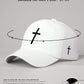 1pc Embroidered Cross Adjustable Baseball Cap Unisex Outdoor Sun Protection Casual Hat For Spring Autumn Travel Beach Vacation, Y2K Style