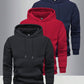 3pcs/Pack Men's Solid Color Basic Casual Hoodies With Pockets, Regular Fit Spring