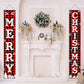 2pcs/Set New Merry Christmas Designs Door Curtains, Banner Couplets Perfect For Decorating Family Christmas Party, Christmas 2025 New Year Party Gift, Christmas Room Wall Background Decoration,Christmas