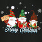 Manfinity Homme Fashionable Casual Christmas Snowman Graphic Print Crew Neck T-Shirt For Men