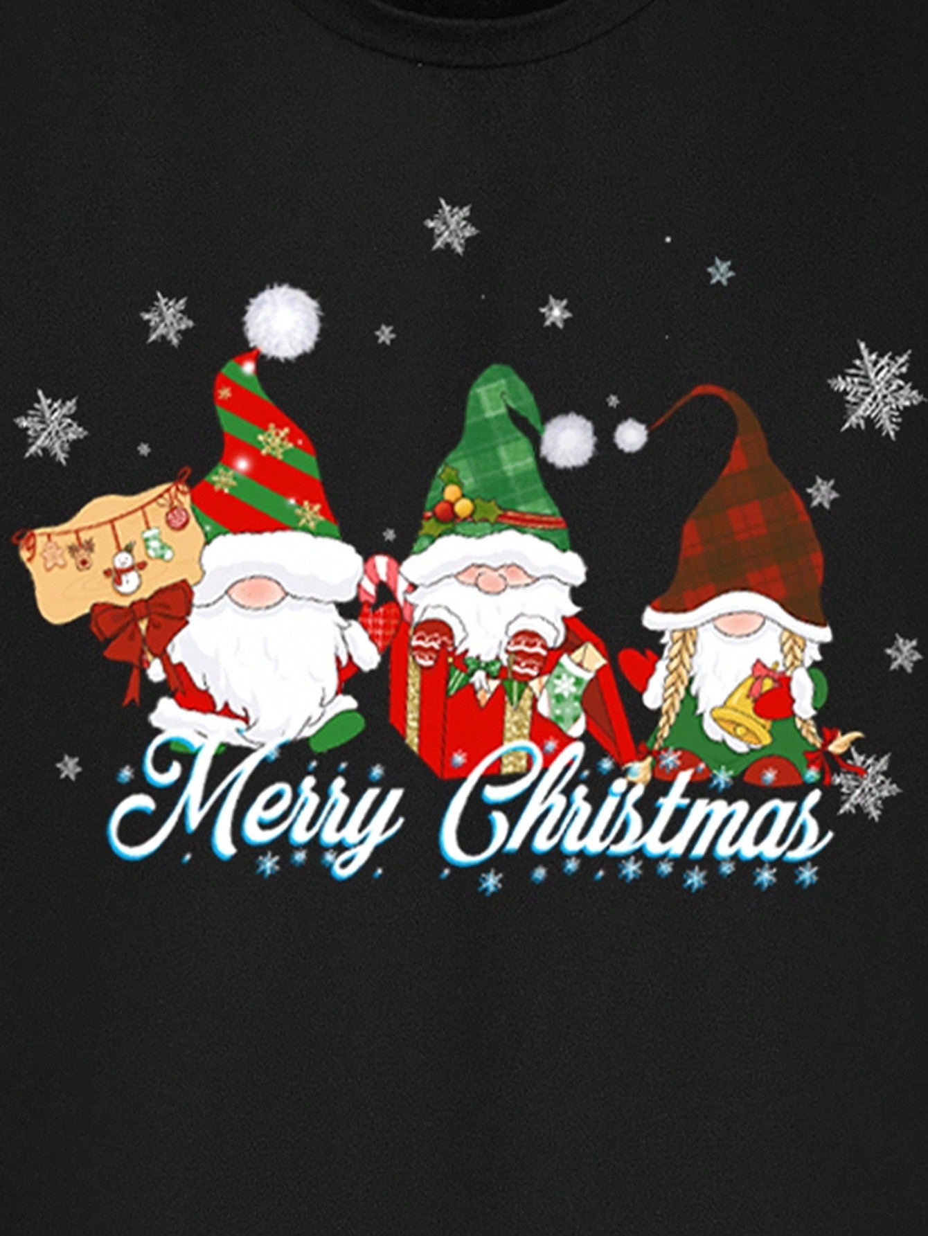 Manfinity Homme Fashionable Casual Christmas Snowman Graphic Print Crew Neck T-Shirt For Men