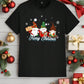 Manfinity Homme Fashionable Casual Christmas Snowman Graphic Print Crew Neck T-Shirt For Men