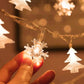 1pc Christmas Snowflake String Lights, Snowflake