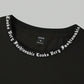 Manfinity EMRG Men Letter Graphic Contrast Trim Short Sleeve Tee, For Going Out, For Friends