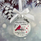 1pc Exquisite Cardinal Round Ball Ornament - Feather-Light Plastic Construction, Angel-Inspired Design, Personalized Relative Name Decoration, Ideal Christmas Pendant Or Souvenir Gift,Christmas