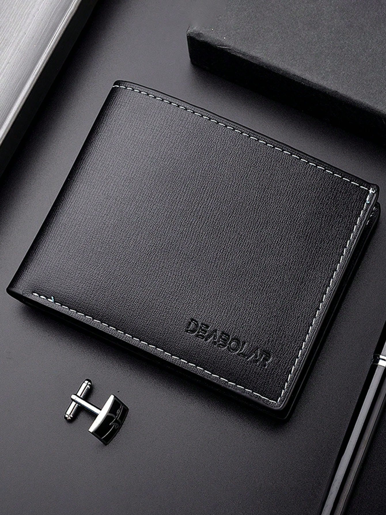 4.7 Men's PU Leather Bifold Wallet - Multi-Slot Credit Card Holder, Coin Pocket, Gift For Men