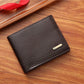 1pc Men's PU Leather Wallet, Large Capacity And Multiple Card Slots, Can Store Large Bills, Simple Coin Pocket, Credit Card, Bank Card, ID Card Photo Slot, Business Casual Style, An Ideal Gift For Men's Birthday Or Partner