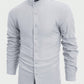 Manfinity Basics Men Cotton Solid Button Front Shirt