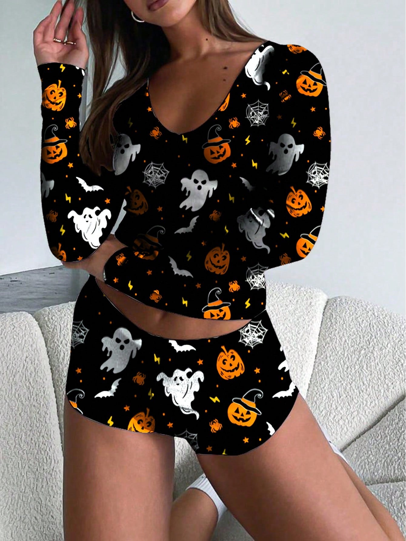 SXY 2pcs Halloween Pumpkin, Bat