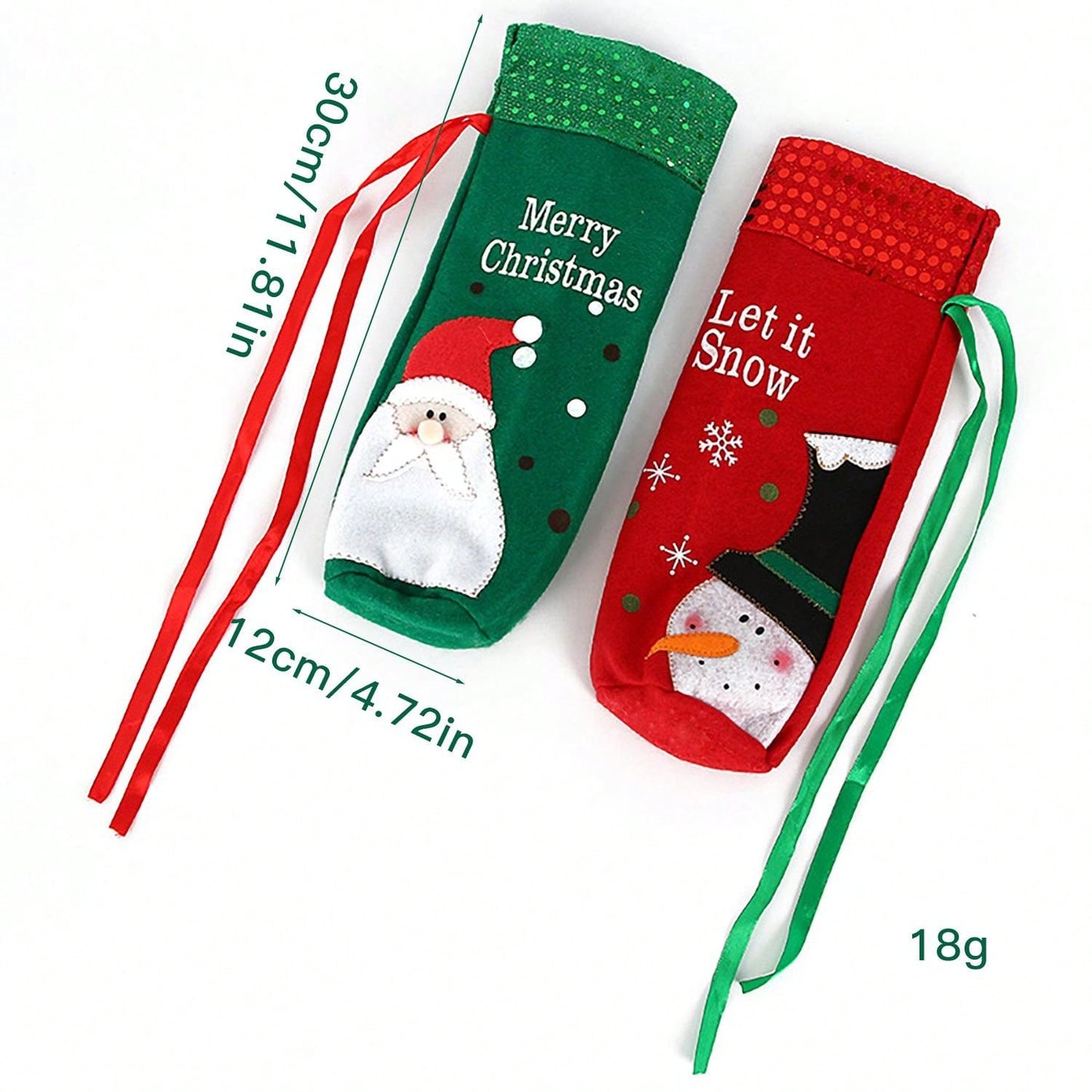 1pc/2pcs Christmas Decorations, Creative Santa Claus