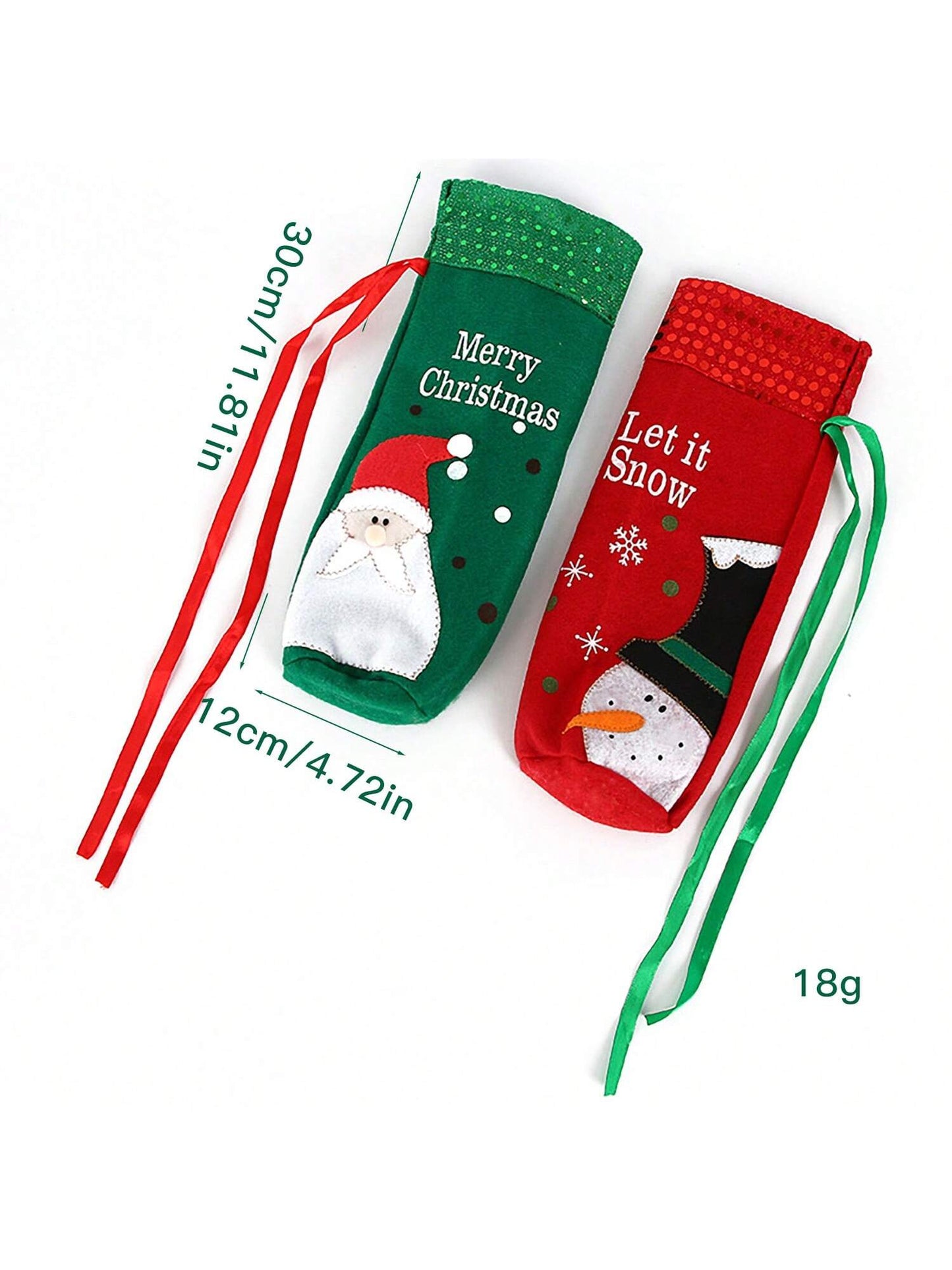 1pc/2pcs Christmas Decorations, Creative Santa Claus