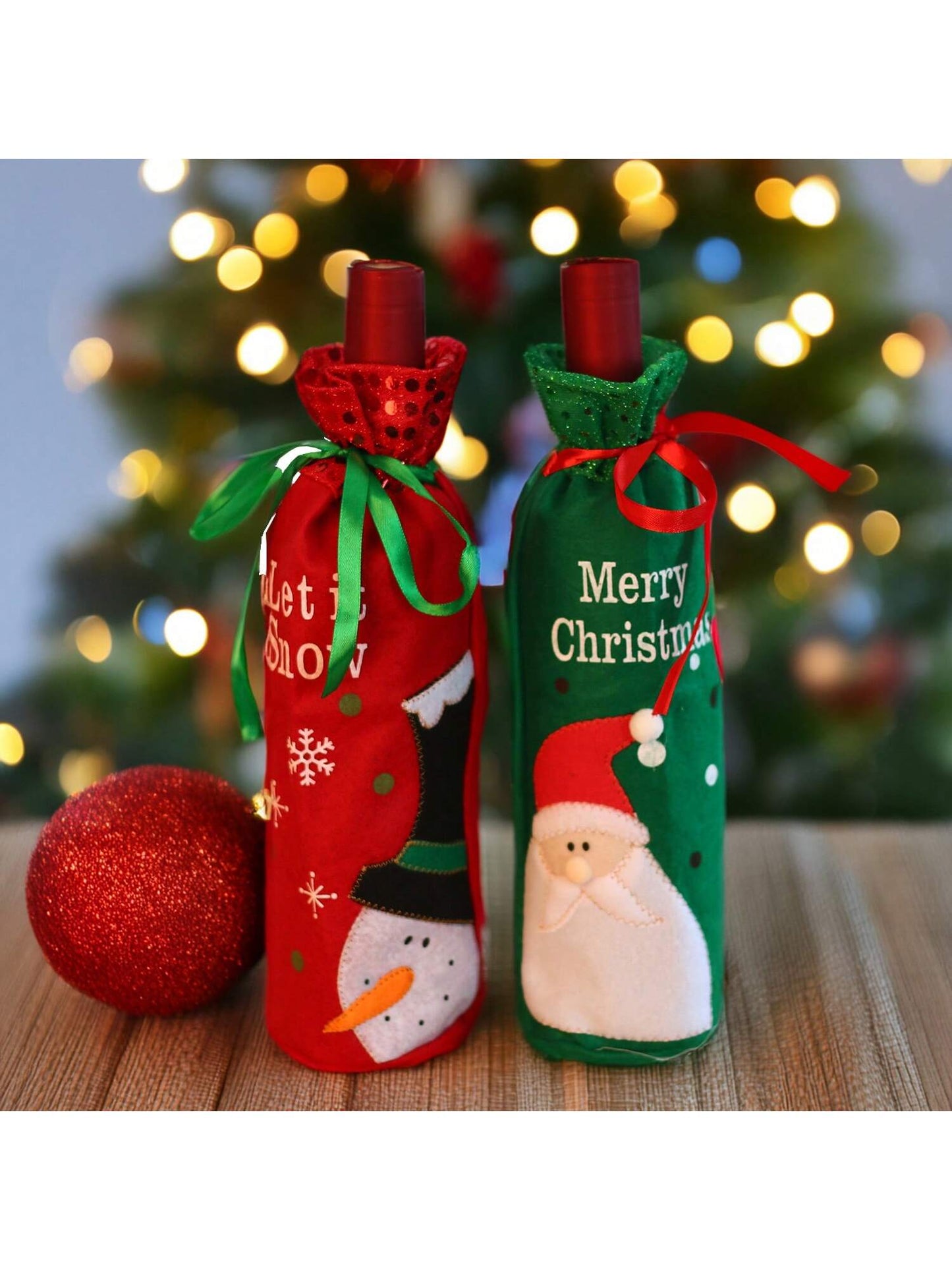 1pc/2pcs Christmas Decorations, Creative Santa Claus