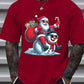 Men's Casual Cartoon Snowman