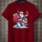 Men's Casual Cartoon Snowman