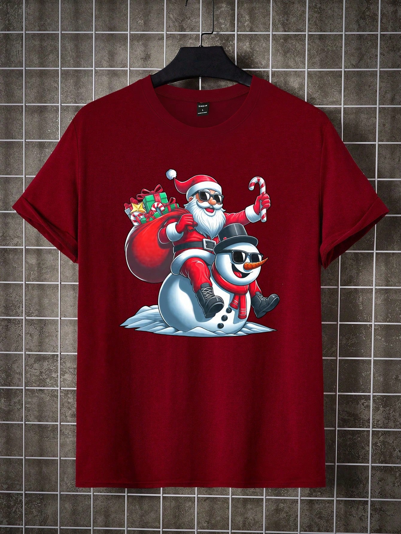 Men's Casual Cartoon Snowman