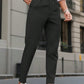 Manfinity Bizformal Men's Solid Color Tapered Casual Trousers