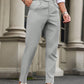 Manfinity Bizformal Men's Solid Color Tapered Casual Trousers