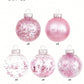 30 Pack Shatterproof Clear Plastic Christmas Ball Ornaments Decorative Xmas Balls Baubles Set With Stuffed Delicate Decorations