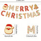 1 Set "Merry Christmas" Santa Claus