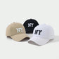 3pcs NY Embroidery Baseball Cap, Unisex Sun Protection Casual Hat For Boys Girls Outdoor Travel Beach Vacation