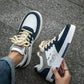 Men's Niche Color Block Lace-Up Front Flat Casual Sports Shoes, Random Print Pattern Comfortable Street Couple Sneakers