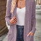 EMERY ROSE Women's Casual Knitted Ribbed Thin Jacket For Autumn