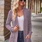 EMERY ROSE Women's Casual Knitted Ribbed Thin Jacket For Autumn